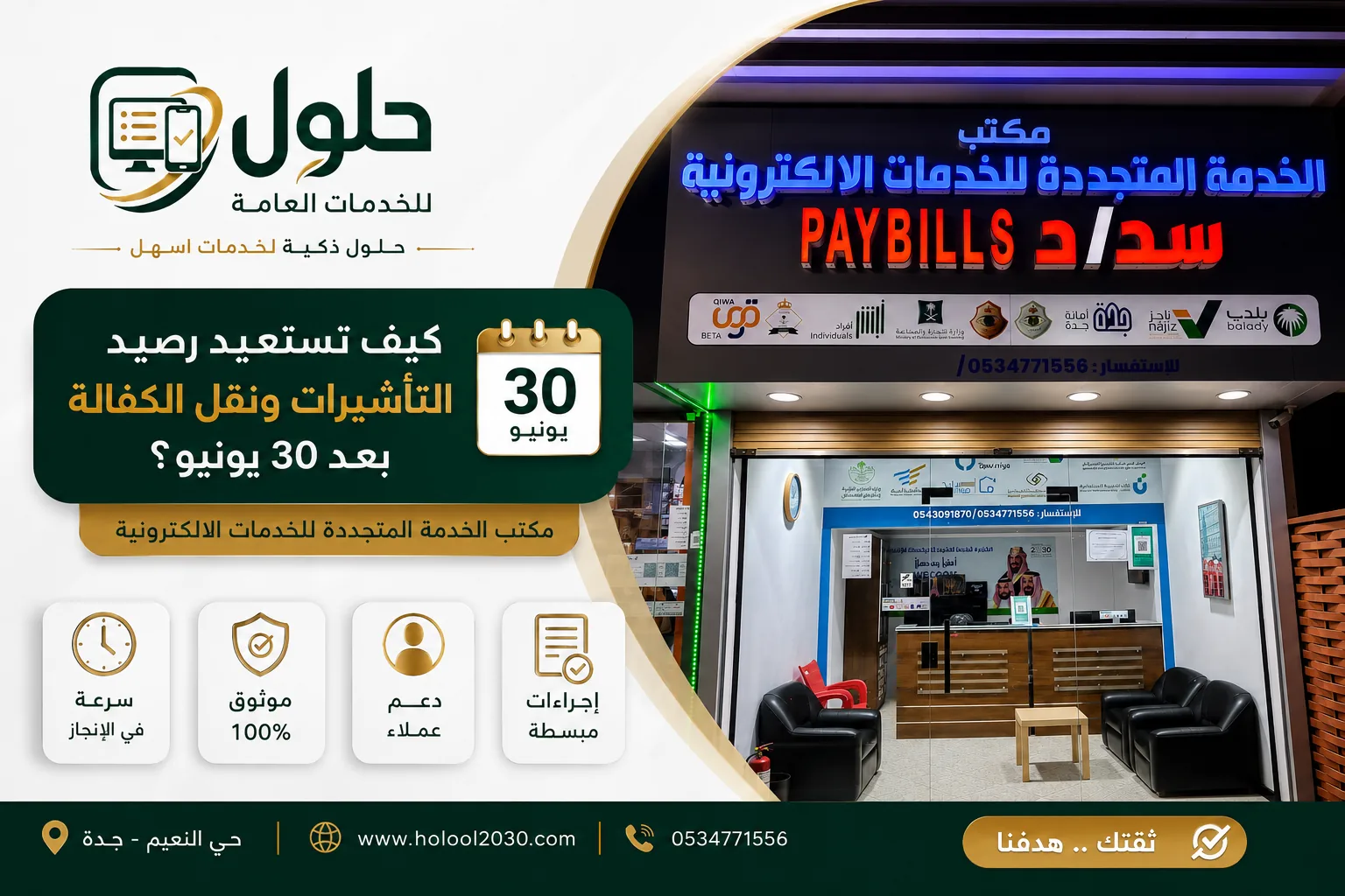 استعادة رصيد التأشيرات ونقل الكفالة بعد 30 يونيو 2026 في جدة