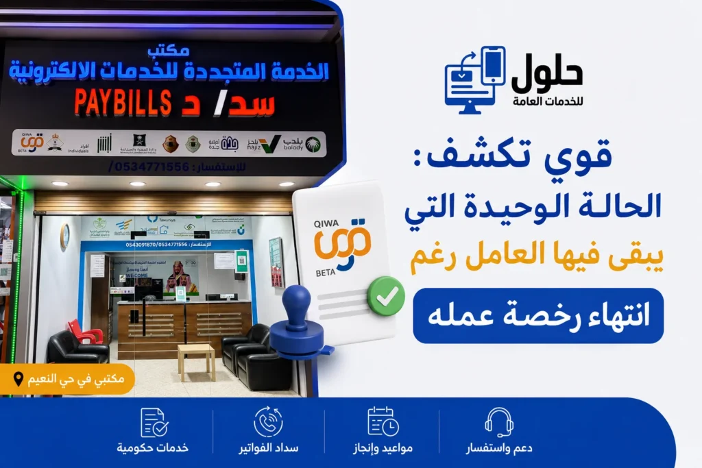 صاحب منشأة في جدة يتحقق من شرط 180 يوماً في الإقامة لاستثناء بقاء العامل بعد انتهاء رخصته
