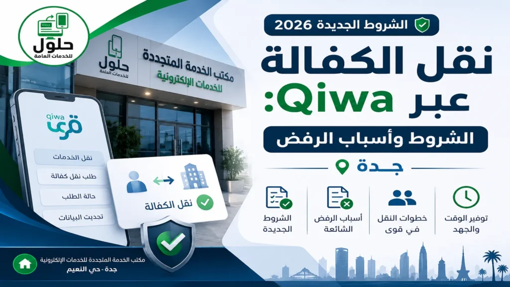 شروط نقل الكفالة 2026 وحالات رفض الطلب عبر منصة قوى في جدة