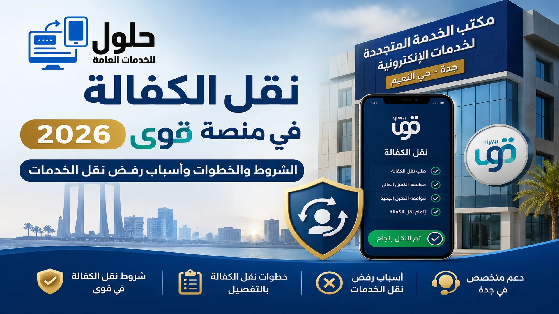 نقل الكفالة في منصة قوى 2026 وشرح خطوات نقل الخدمات وشروط قبول الطلب