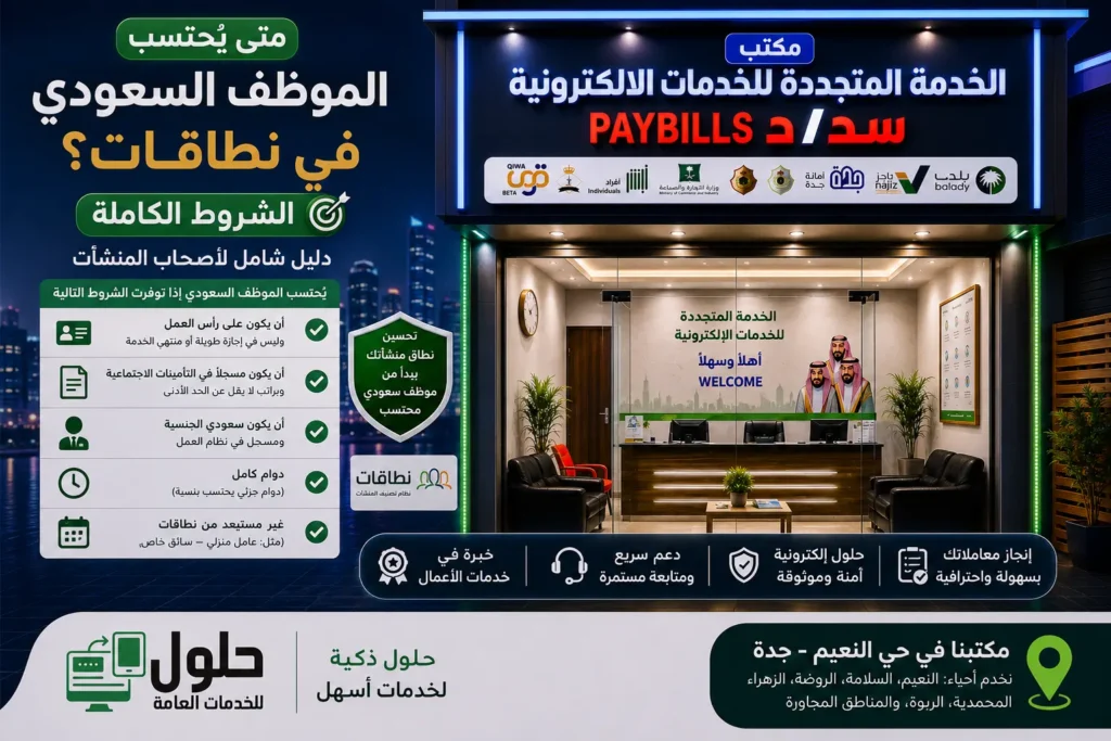 شروط احتساب الموظف السعودي في نطاقات المطور ومنصة قوى 2026-2027