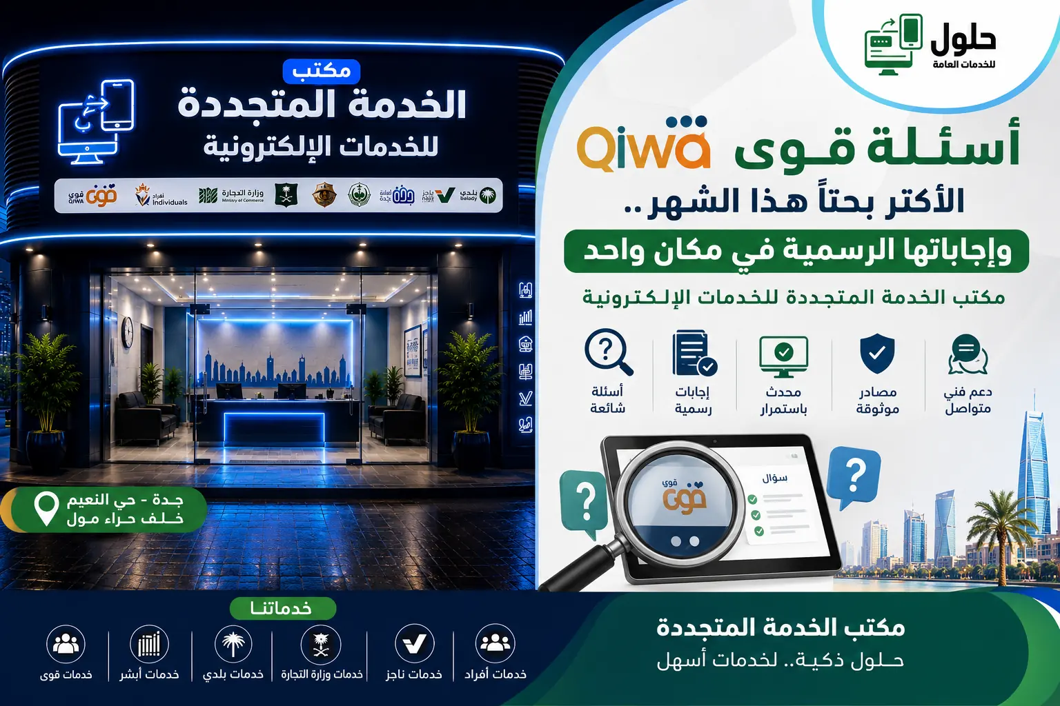أسئلة قوى Qiwa الأكثر بحثاً وإجاباتها – مكتب الخدمة المتجددة للخدمات الإلكترونية بجدة