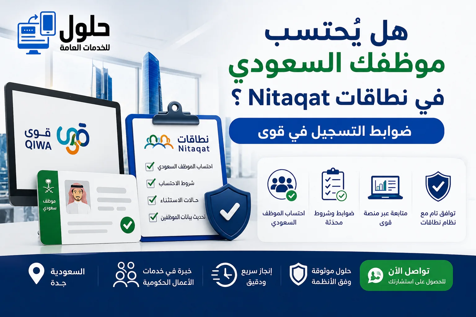 ضوابط تسجيل السعوديين في قوى واحتساب الموظف السعودي في نطاقات 2026