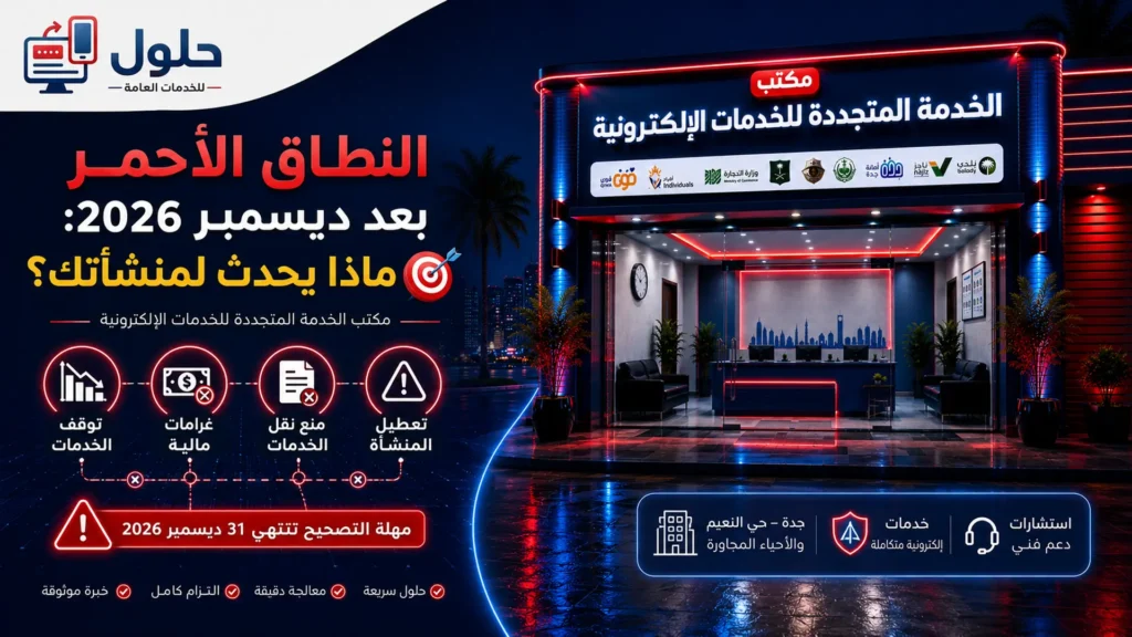 النطاق الأحمر بعد ديسمبر 2026 وماذا يحدث للمنشأة في قوى ونطاقات