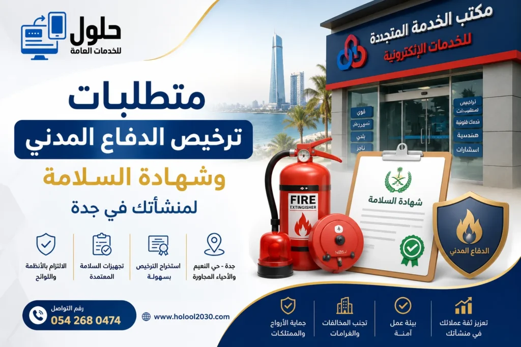 متطلبات ترخيص الدفاع المدني وشهادة السلامة للمنشآت في جدة وخطوات استخراج شهادة السلامة وفق الأنظمة السعودية