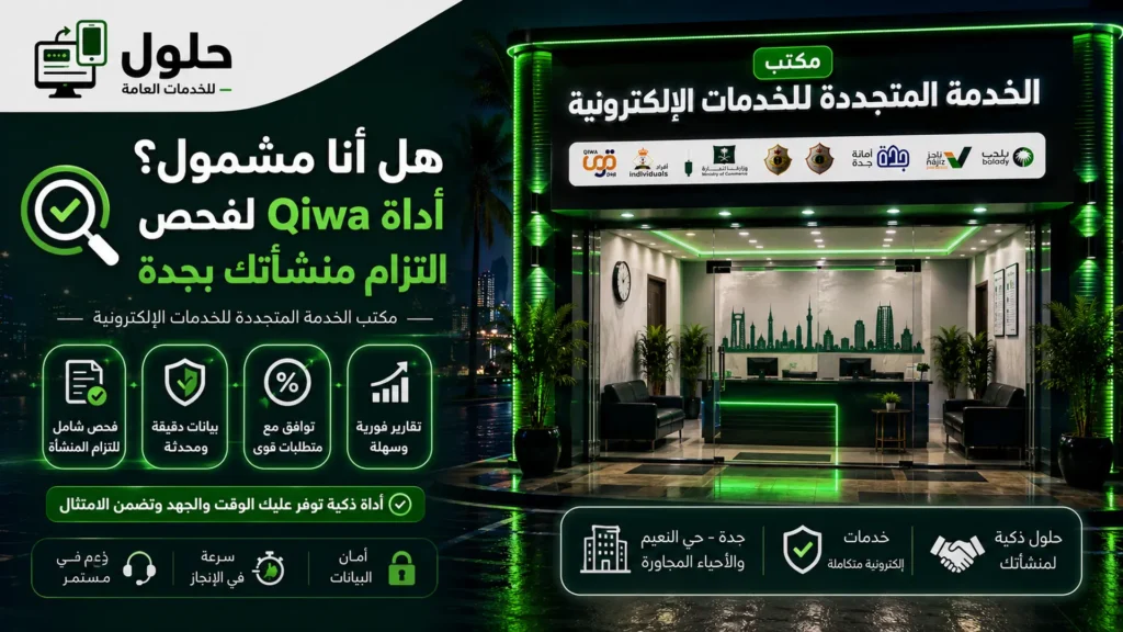 أداة Qiwa لفحص التزام المنشأة ومعرفة هل المنشأة مشمولة
