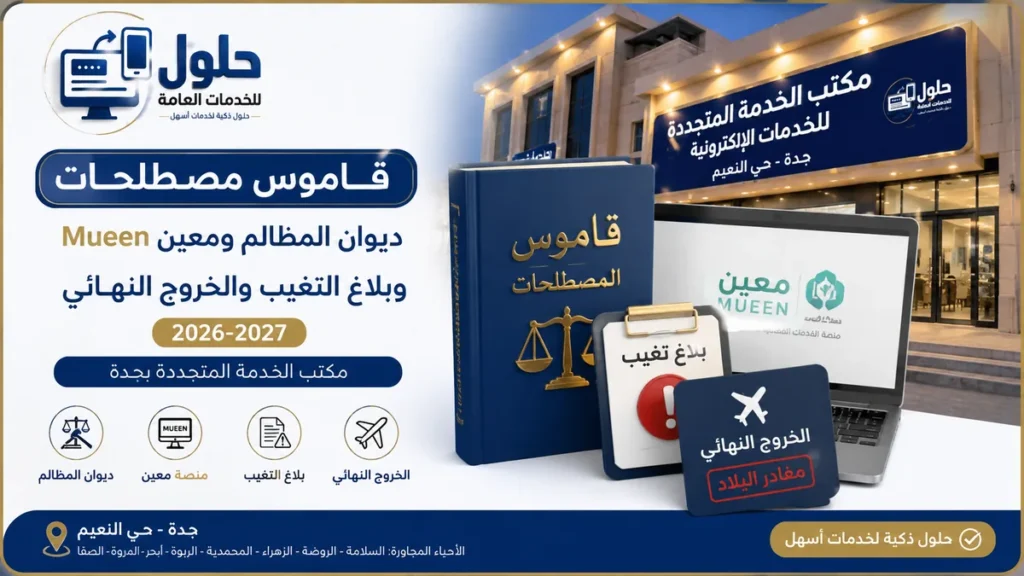 قاموس مصطلحات ديوان المظالم ومنصة معين 2026